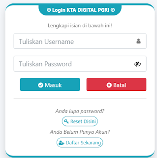 Register PGRI Kendawangan - Persatuan Guru Republik Indonesia Cabang Kendawangan